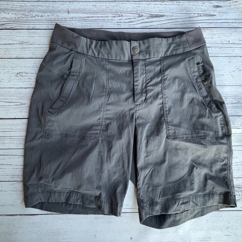 Athleta Trekkie North Hiking Shorts Womens 10 Ripstop Gorpcore Utility Trail